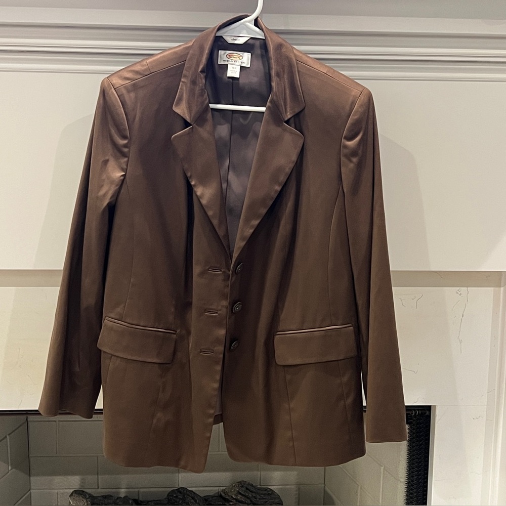 Talbots Brown Blazer Classic Tailored Jacket